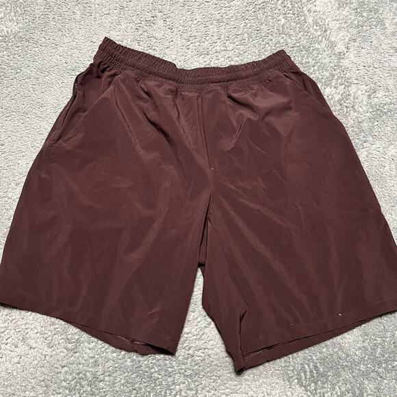Lululemon Pace Beaker Shorts Mens Large Maroon Running - Picture 3 of 9